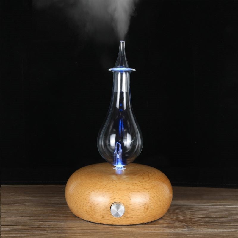 Waterless Pure Essential Oil Diffuser Nebulizer Wooden Glass Aromatherapy Aroma Diffusers Aroma Diffuser For Home Fog nebulizer